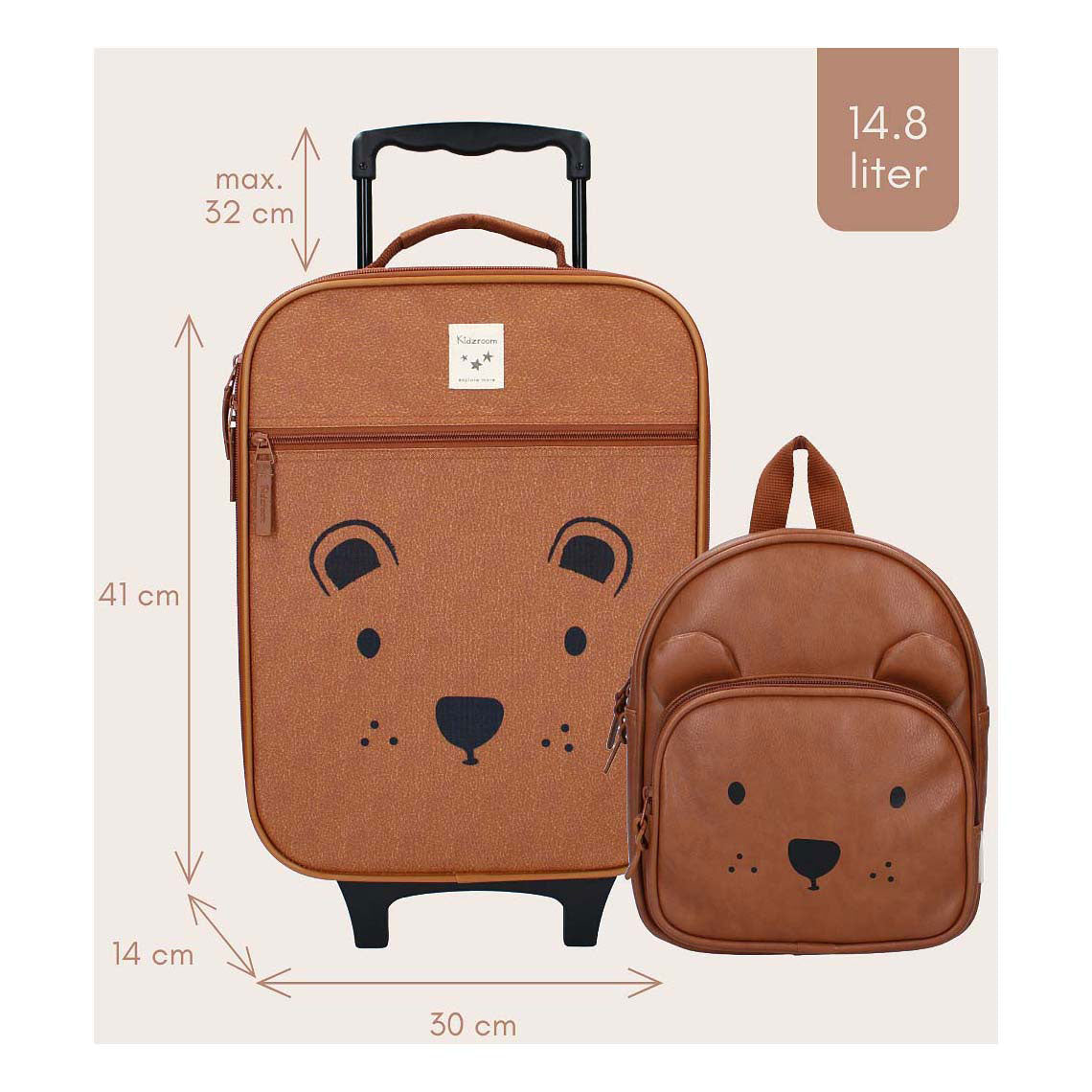 Valise trolley Kidzroom Séville légende actuelle