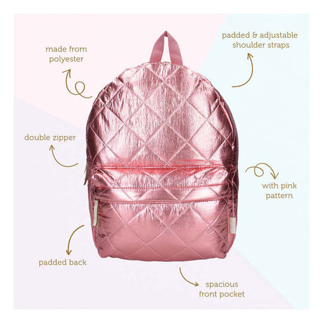 Milky Kiss sac à dos lush life rose métallisé