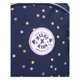 Sac à dos Milky Kiss Dotted Delight violet pois dorés, 3 compartiments