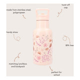 Gourde Kidzroom sips sucrés fleurs, 350ml