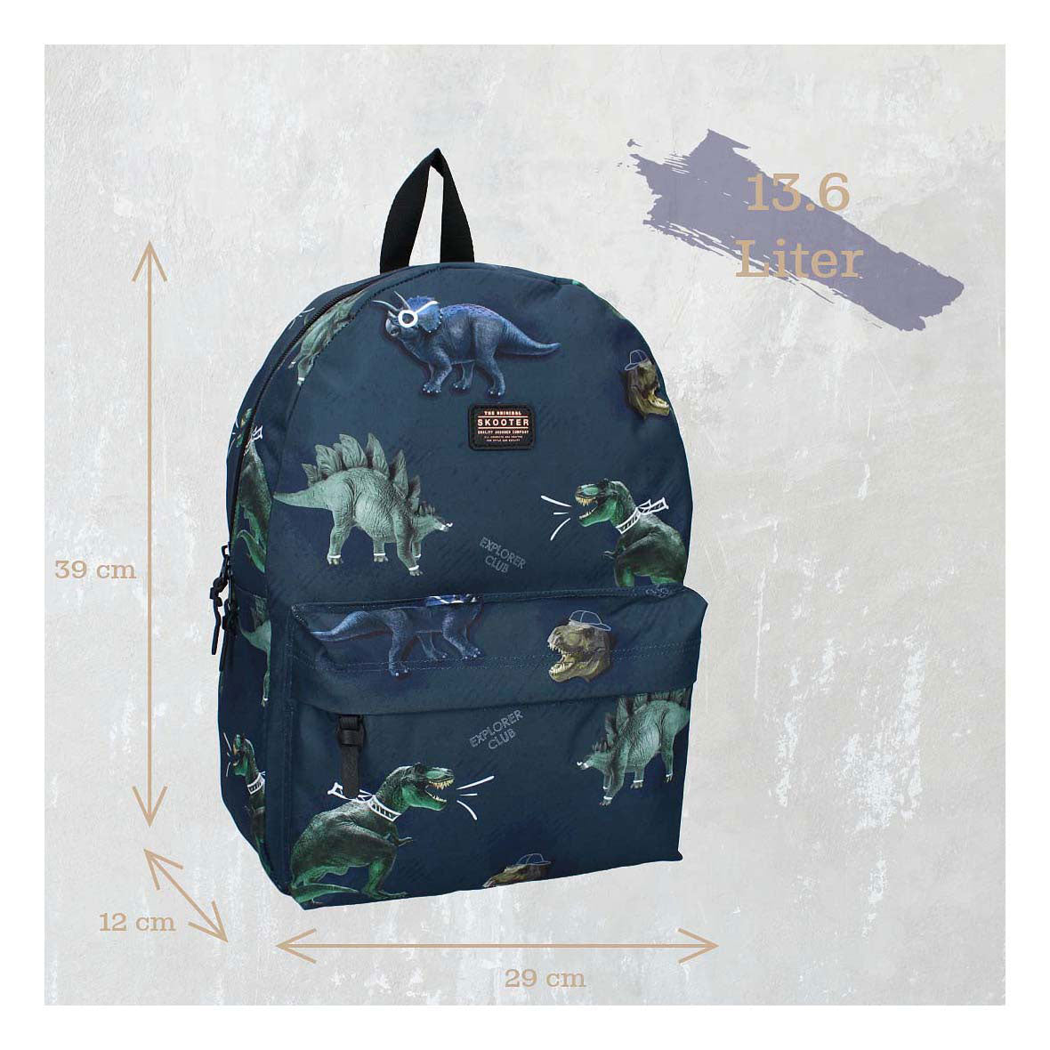Vadobag sac à dos scooter explorer club dino