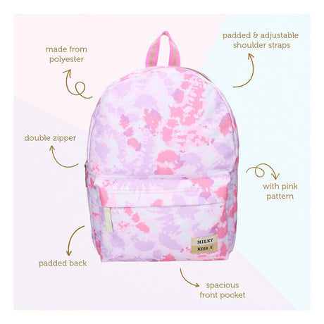 Milky Kiss sac à dos amour et rire - violet