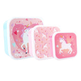 Vadobag boîte à lunch fun Fresh Bites Licorne - 3 pièces.