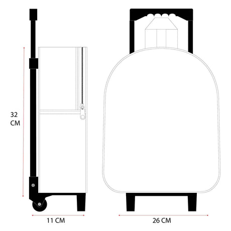 Vadobag sac à dos trolley 3d congelé ii grandes évasions