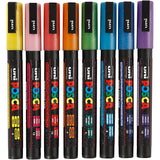 Marqueur Uni-posca posca, taille pc-3ml, largeur de trait 0,9-1,3 mm, couleurs pailletées, 8 pièces 1 boîte