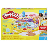 Hasbro play-doh plier et prendre tapis de jeu - pâte à modeler - 4 pots play-doh - facile à ranger - artisanat pour enfants