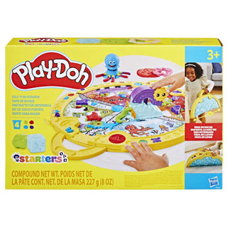 Hasbro play-doh plier et prendre tapis de jeu - pâte à modeler - 4 pots play-doh - facile à ranger - artisanat pour enfants