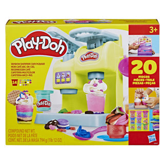 Hasbro play-doh arc-en-ciel chatoyant café ensemble de jeu - jouet créatif.