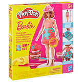 Play-doh set fleurs et franges barbie - confectionner des vêtements de poupée - pâte à modeler