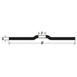 Outils de disques de coupe bêta Ø115 mm pour l'acier avec centre plat (10 pièces)