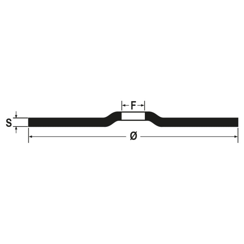 Outils de disques de coupe bêta Ø125 mm pour l'acier avec centre plat (10 pièces)