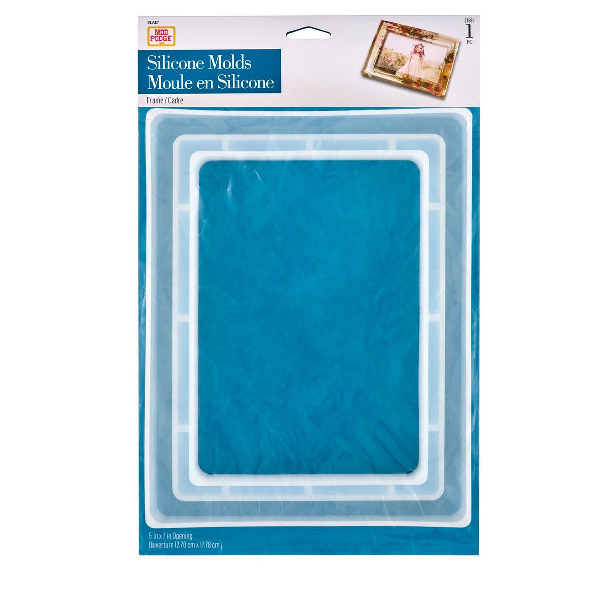 Mod podge • cadre en silicone moulé