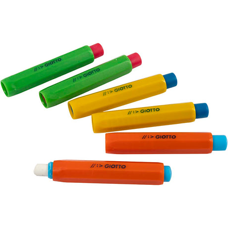 Porte-craie Giotto, les couleurs peuvent varier, 6 div 1 boîte
