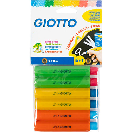Porte-craie Giotto, les couleurs peuvent varier, 6 div 1 boîte