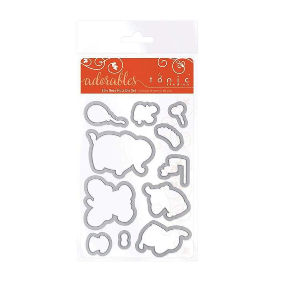 Tonic Studios • Ensemble de matrices Essentials, étiquette en bois merveilleux