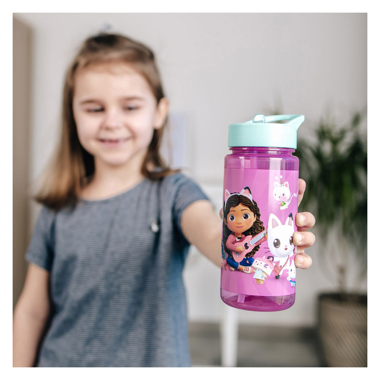 Unbranded sans marque gabby #039 ; Bouteille à boire S Dollhouse 500 ml rose vert