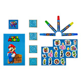 Sous couverture super mario méga jeu de tampons