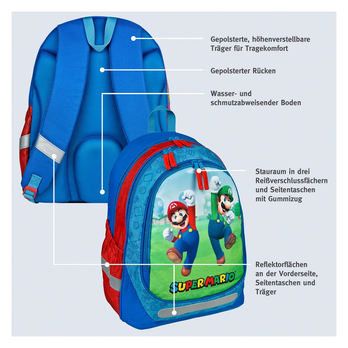 Sac à dos d'école Undercover Super Mario