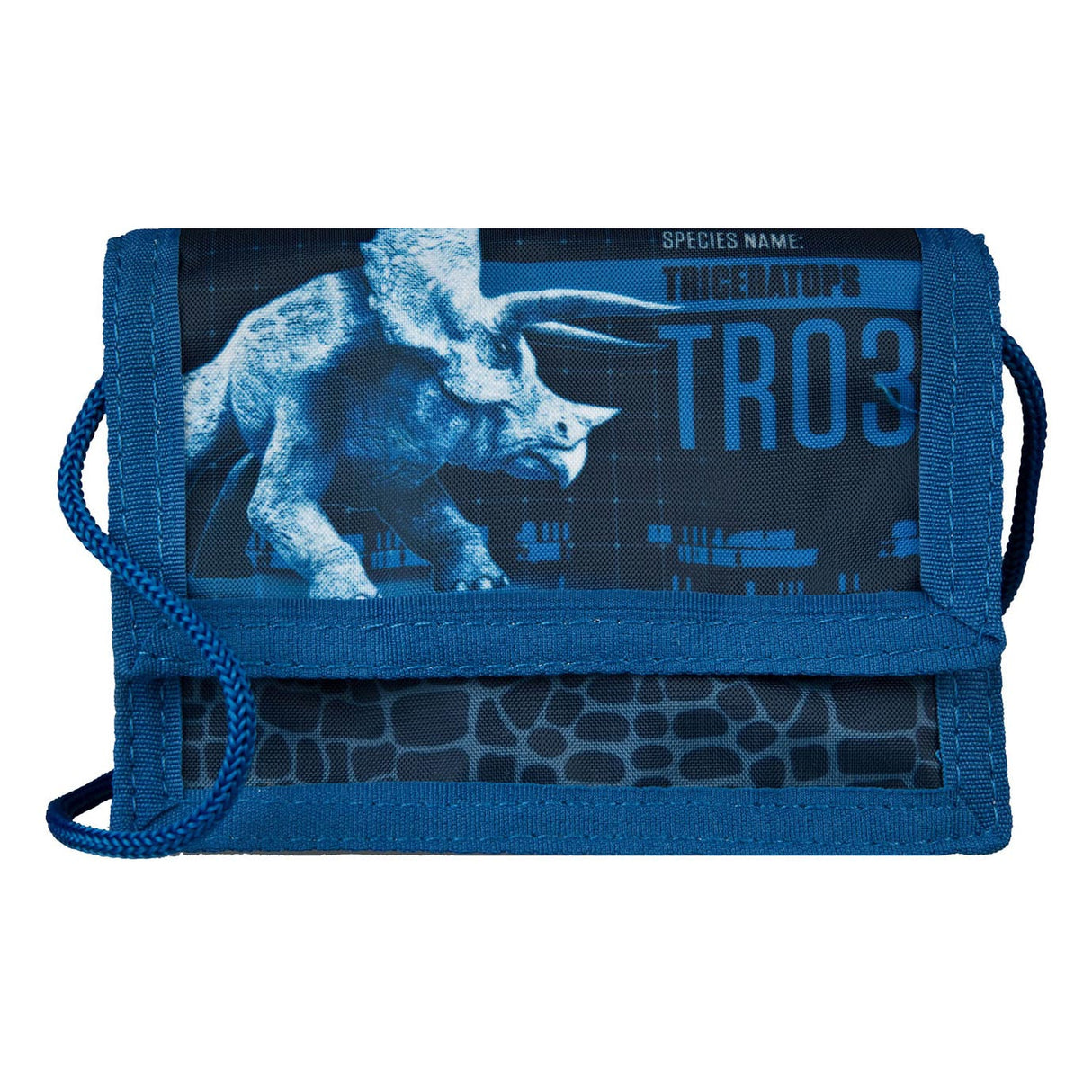 Triceratops de portefeuille du monde jurassique infiltré