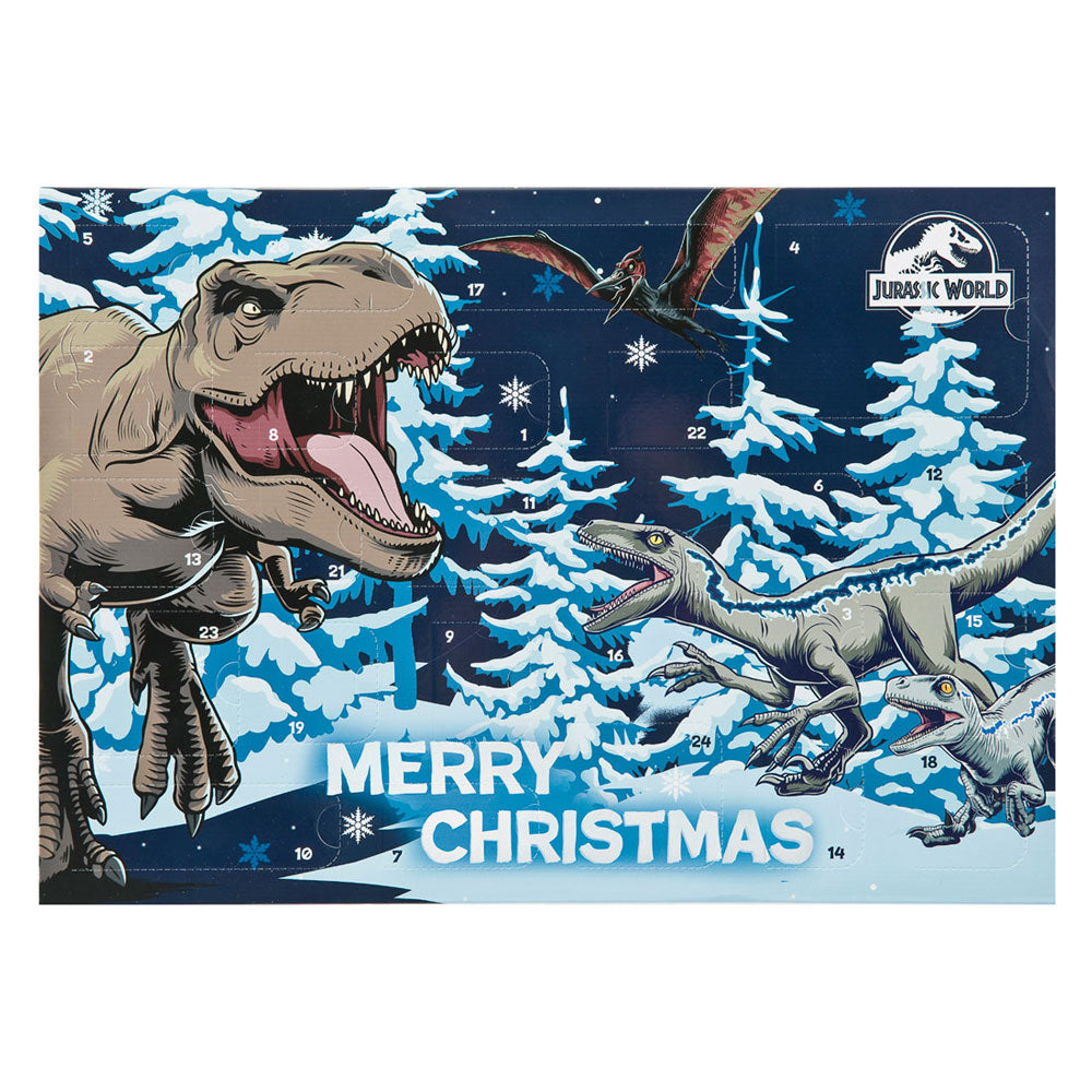 World Jurassic del calendario dell'avvento sotto copertura