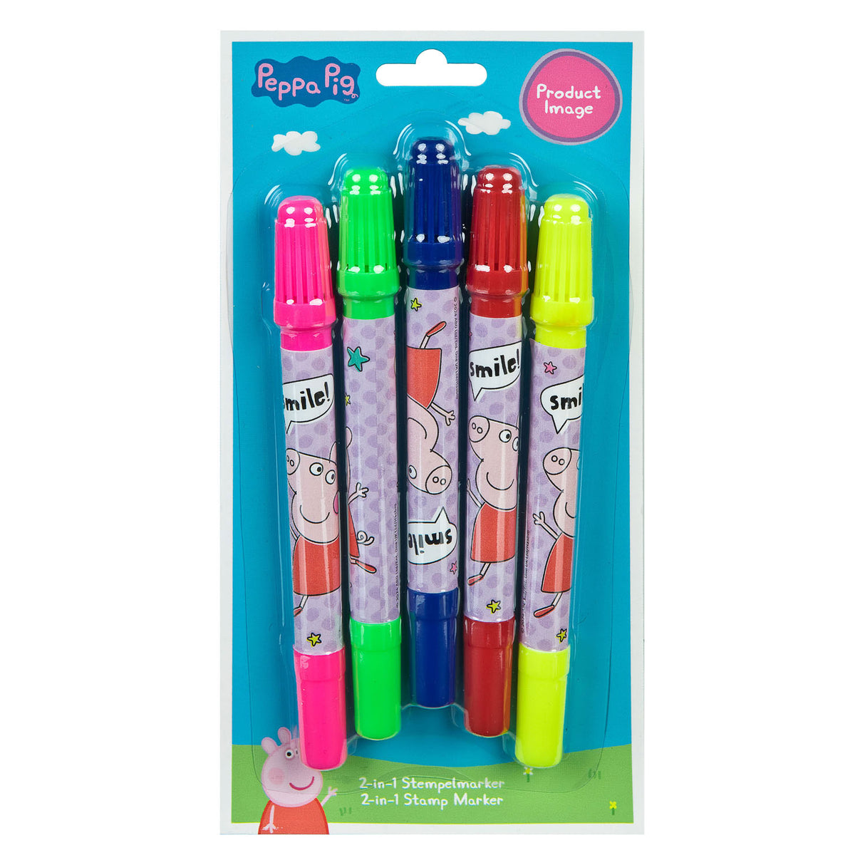 Undercover Stempelstift 2in1 Peppa Pig, 4st.