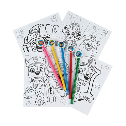 Patrouille de patrouille en blocs d'infiltration avec 5 crayons de couleur