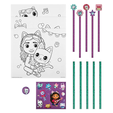 Ensemble de couleurs d'infiltration avec Dollhouse Gummen Gabby, 29dlg.