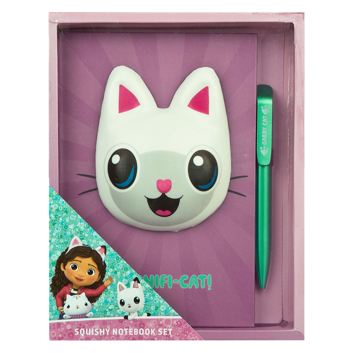 Undercover Squishy Notebook Gabby's Dollhouse z piórem