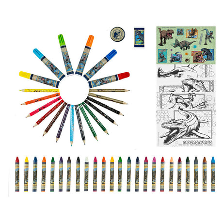 Étui de couleur sans marque sans marque Jurrasic World, 51 pcs.