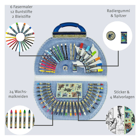 Étui de couleur sans marque sans marque Jurrasic World, 51 pcs.