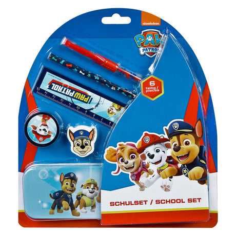 Undercover Paw Patrol School Set 6 pièces - Kit d'écriture pour enfants.