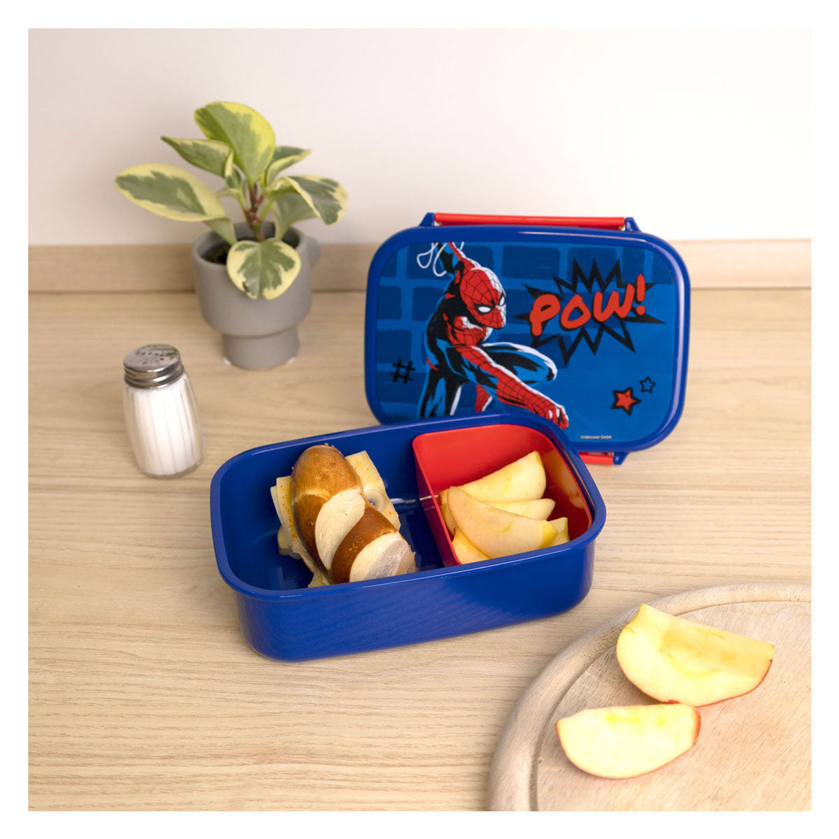Spiderman Lunch Box Blue Red