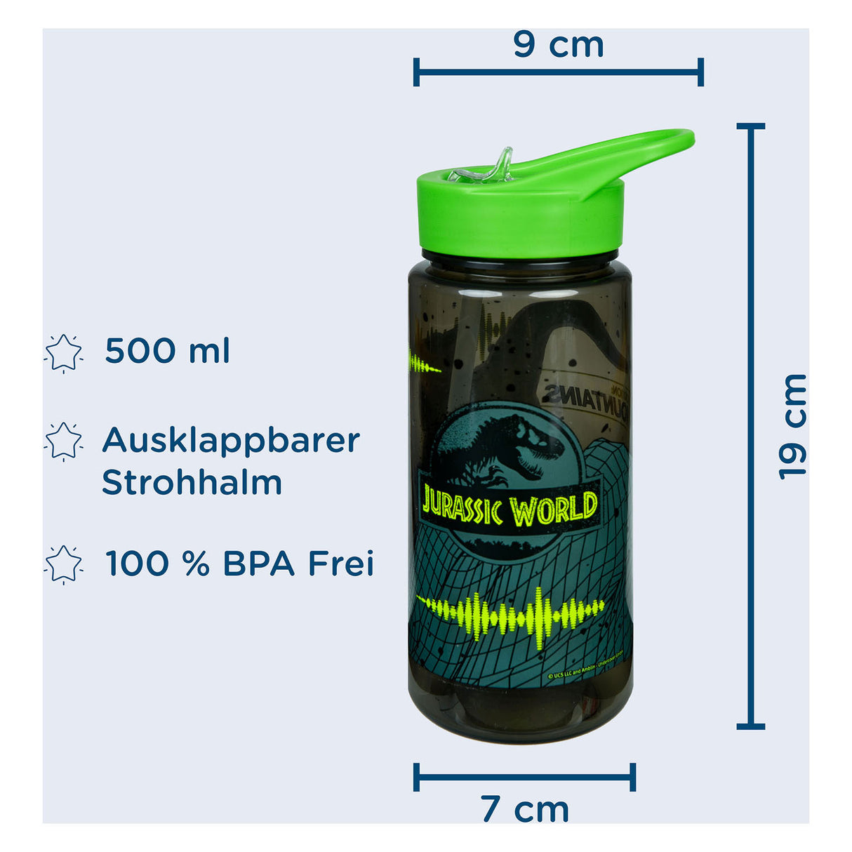 Tasse à boire Jurassic World sans marque sans marque 500 ml