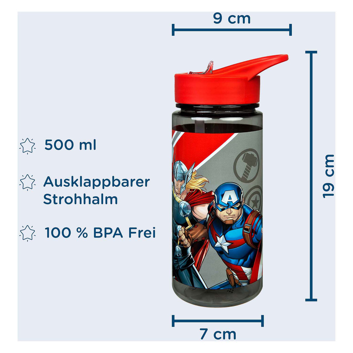 Undercover aero drinkfles avengers, 500ml