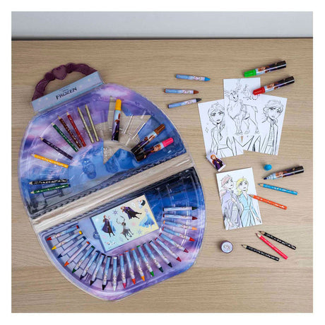 Étui à colorier Undercover Disney Frozen, 51 pièces