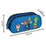 Trousse Undercover Super Mario bleue avec fermeture éclair