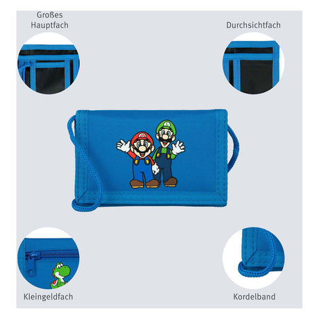 Portefeuille Undercover Super Mario bleu