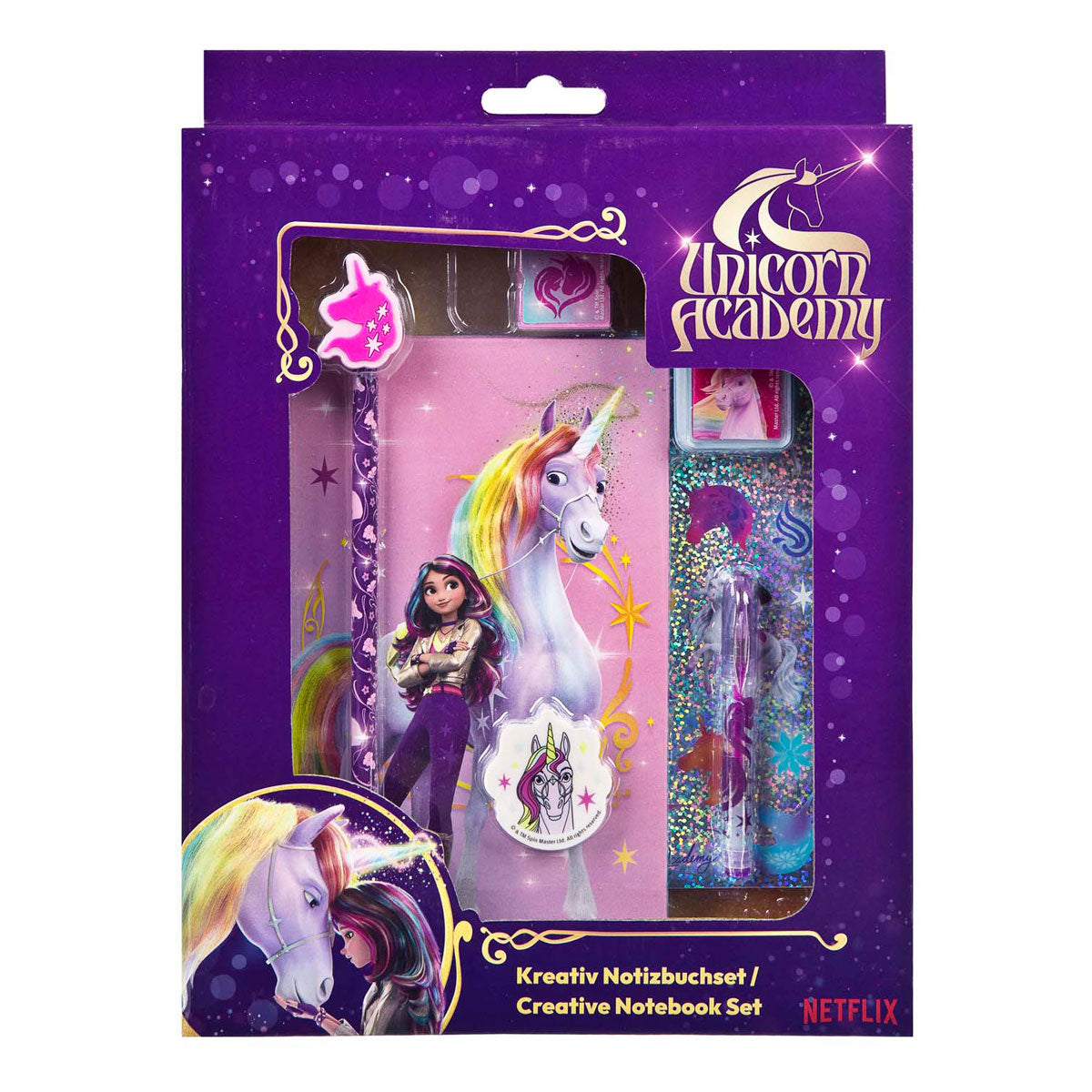 Ensemble créatif Undercover Unicorn Academy avec carnet, 8 pièces