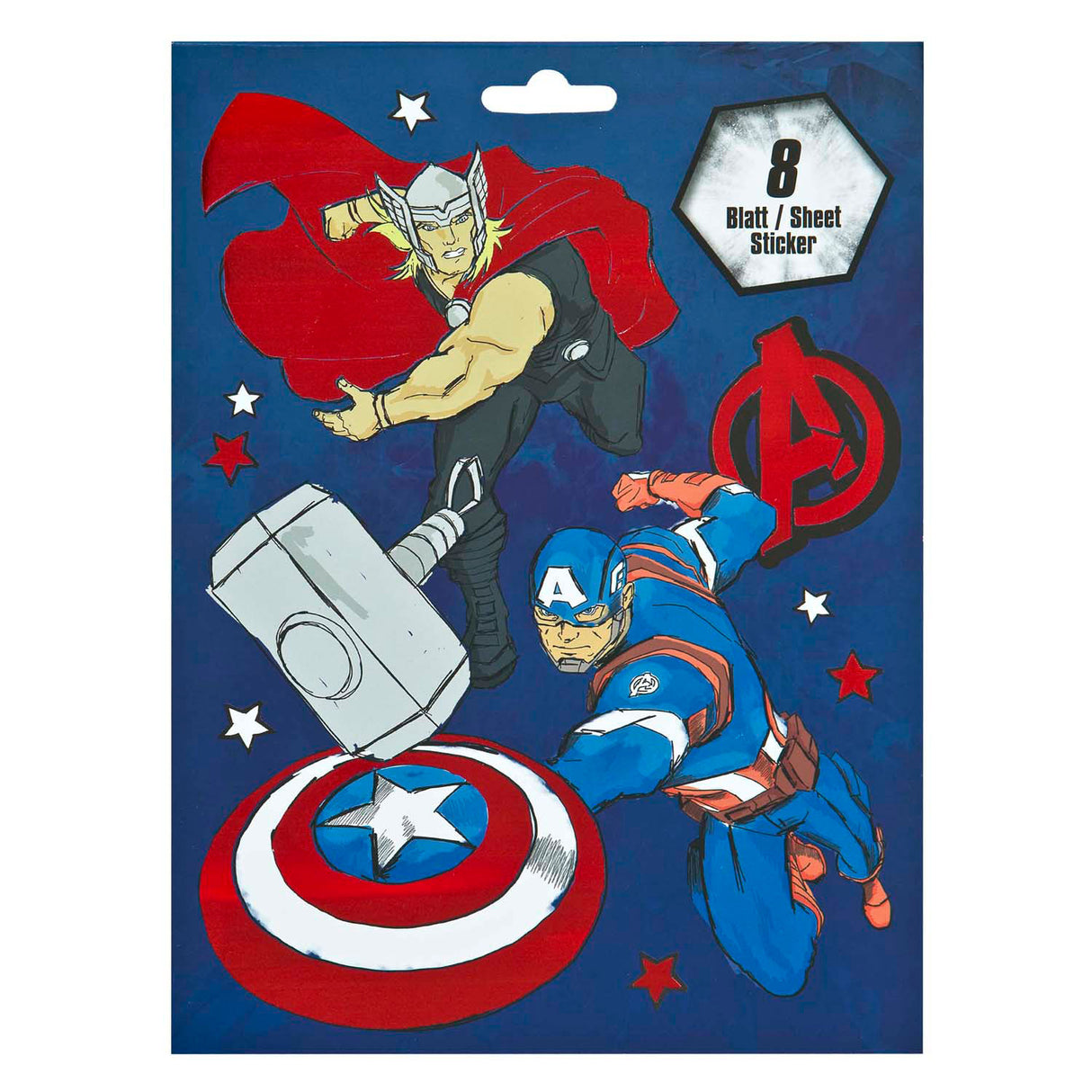 Undercover stickerboek avengers met 8 vellen