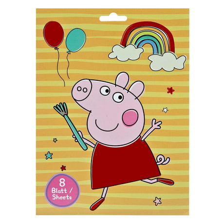 Livre d'autocollants Undercover Peppa Pig avec 8 feuilles