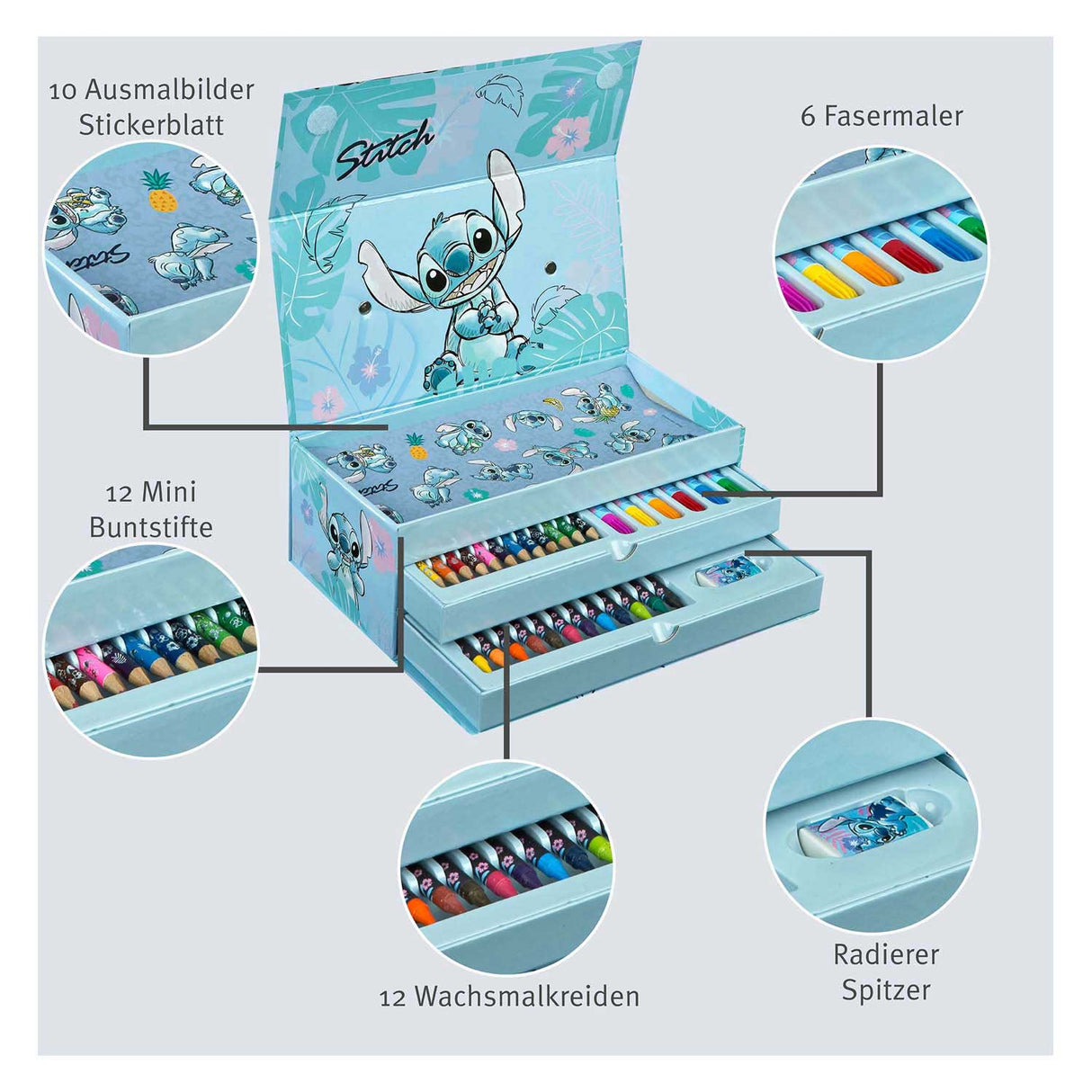 Etui couleur Undercover Stitch - 44 pcs.