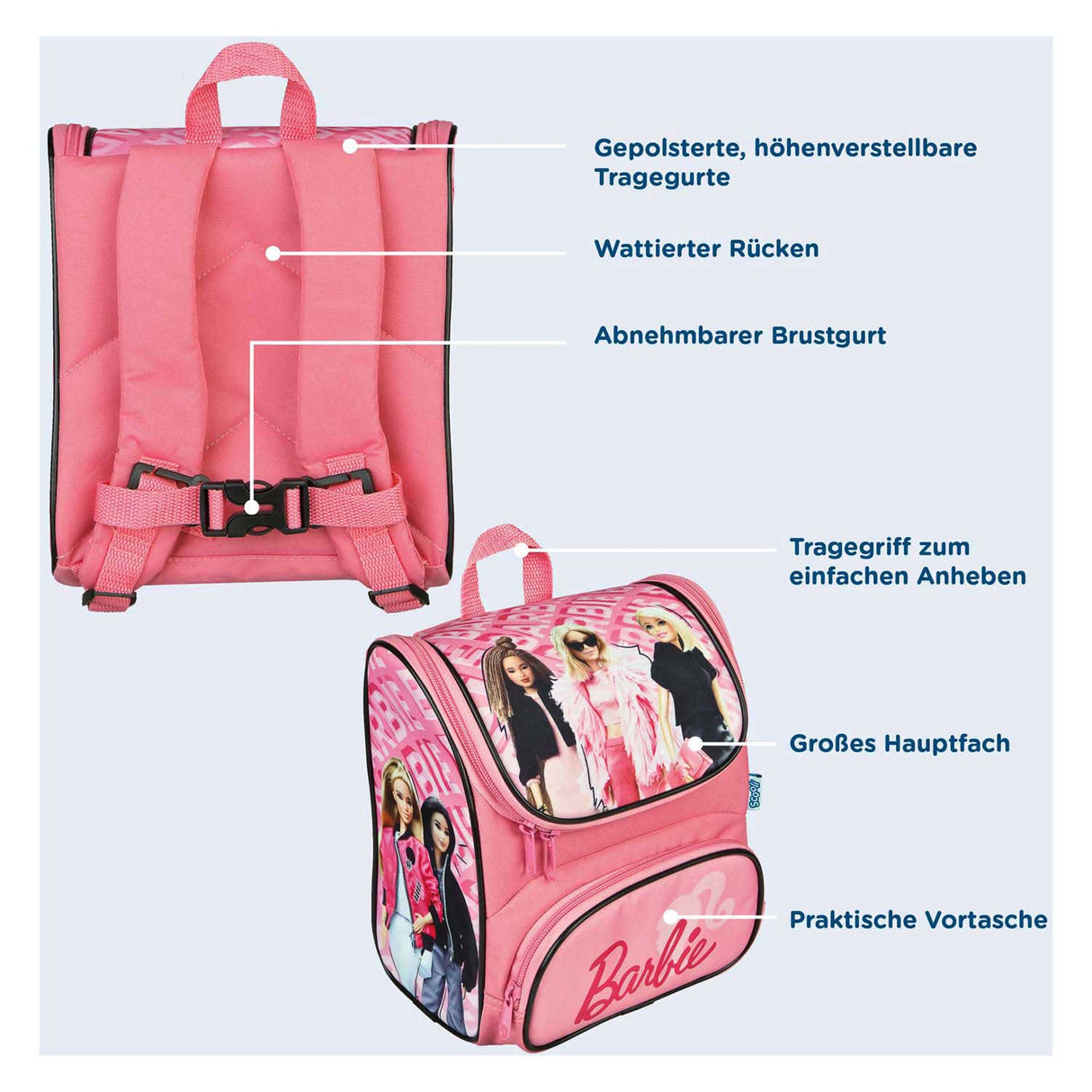 Sac à dos Undercover rose - barbie