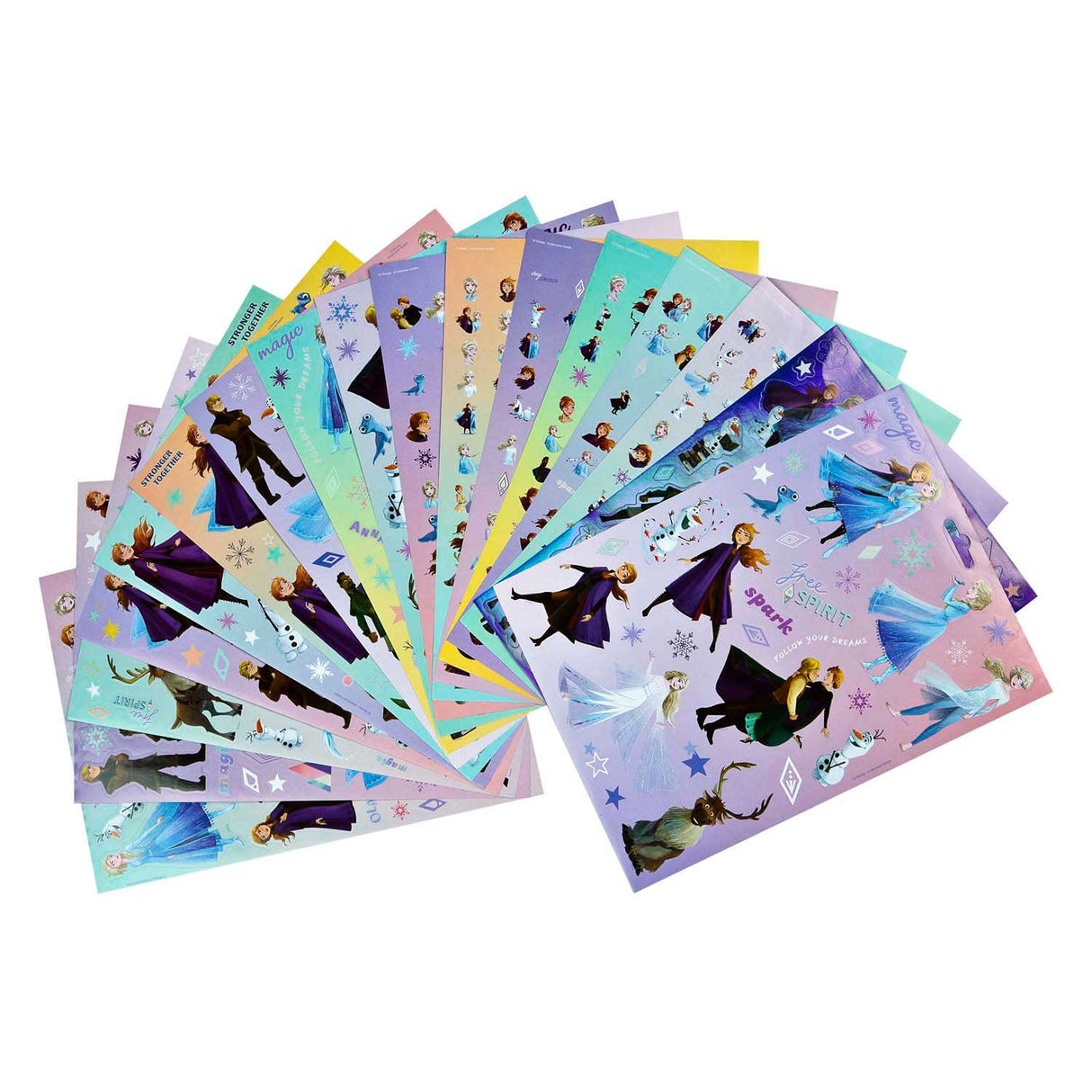 Feuilles d'autocollants Undercover congelées - 1000 pcs.