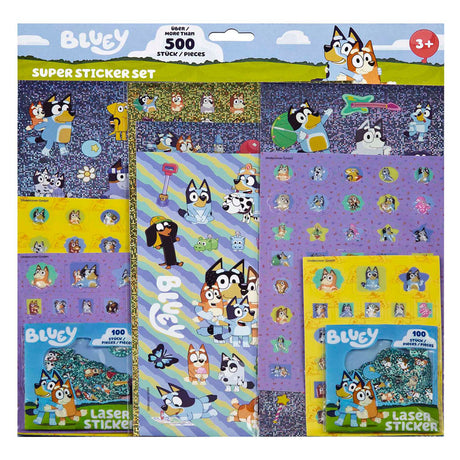 Ensemble de super autocollants Undercover bleu - 500+pcs.