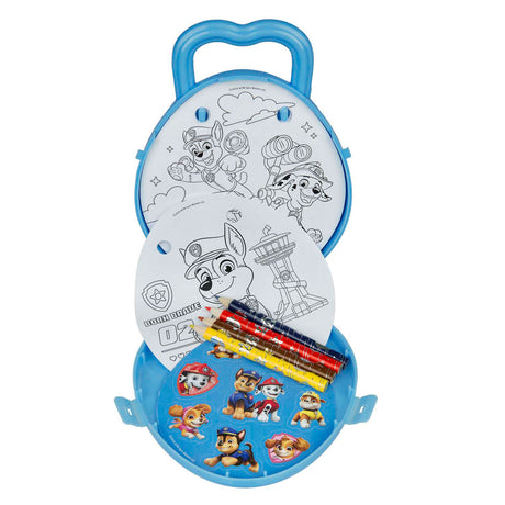 Kit de coloriage Undercover pour aller patrouiller avec des crayons de couleur et des autocollants.