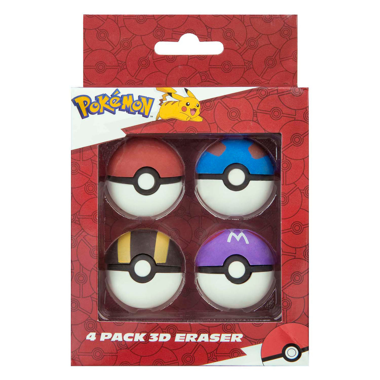 Jeu de gommes Undercover Pokémon - 4 pcs.
