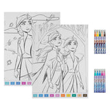 Undercover kleuren op nummer set frozen