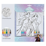 Undercover kleuren op nummer set frozen