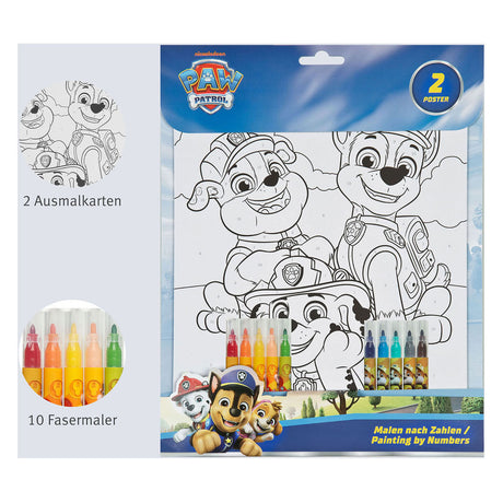 Jeu de couleurs par numéros Undercover Paw Patrol
