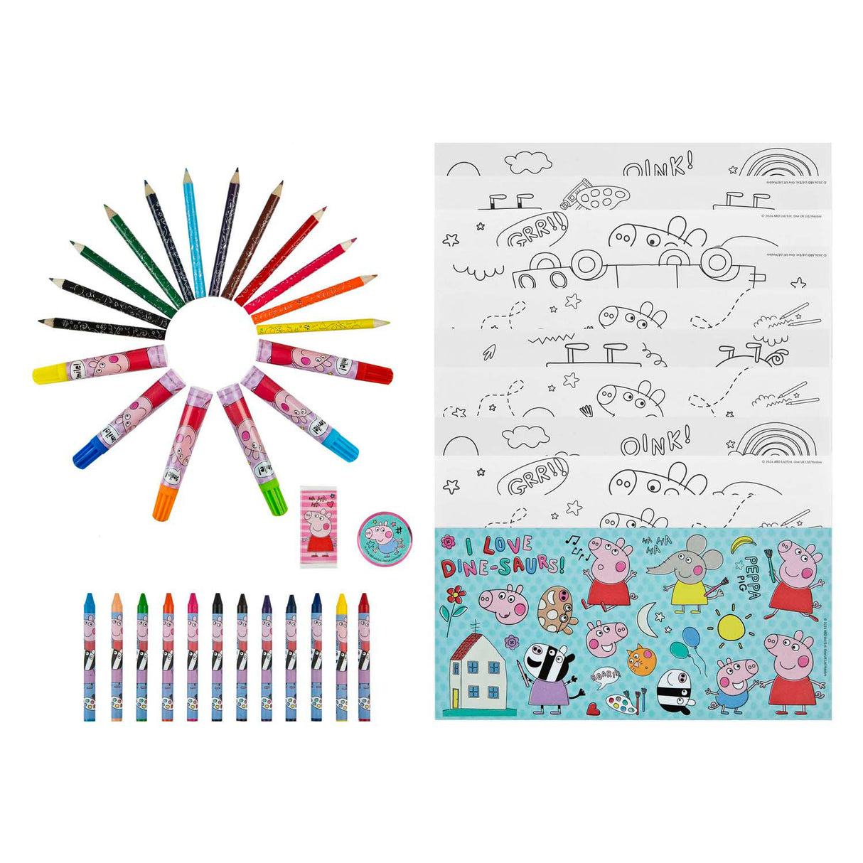 Mallette de coloriage Undercover Peppa Pig - 44 pcs.